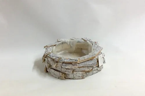 קערת קליפות עץ לבנה